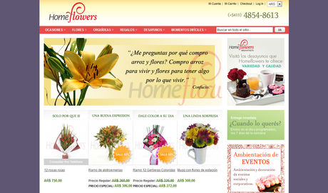 Home Flowers - Flores Online