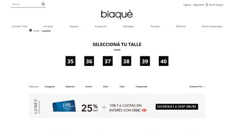 Blaque Zapatos Online