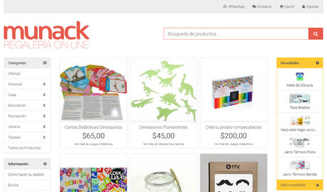 Munack Regalería Online